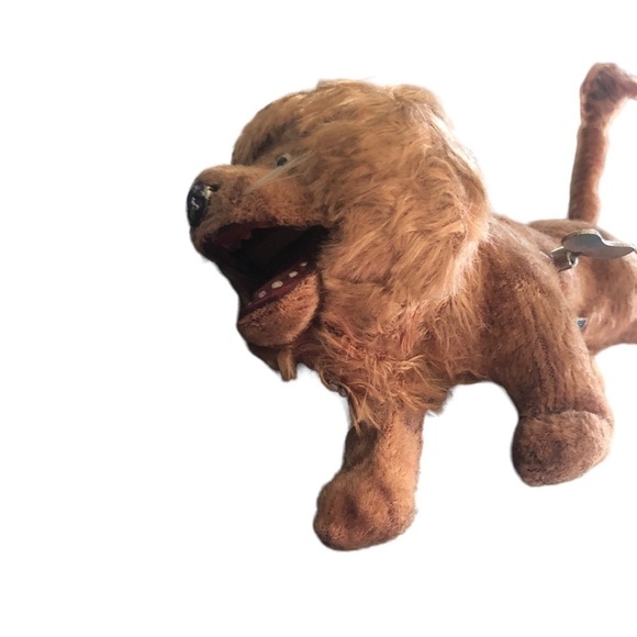 VTG Wind ~Up Lion Shakes Tail Open Mouth Faux Fur Realistic  5” Made In Japan - Picture 7 of 9